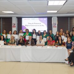 Toman protesta 27 Mujeres Constructoras de Paz, en Cuauhtémoc