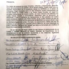 Exigen Morenistas de Cuauhtémoc proceso legal y democrático en la renovación de la Comisión Ejecutiva Local