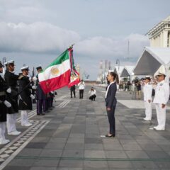 La presidenta Claudia Sheinbaum encabeza bicentenario de la Constitución  federal de 1824 y creación de la Armada de México