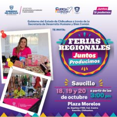 Ofertarán sus productos y servicios cerca de 100 expositores en la feria “Juntos Producimos” de Saucillo.