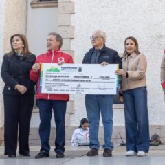 Beto Pérez entrega donativo de $150 mil a Cruz Roja, en Cuauhtémoc