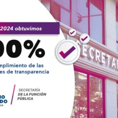 Cumple SFP con el 100 por ciento de obligaciones en materia de transparencia