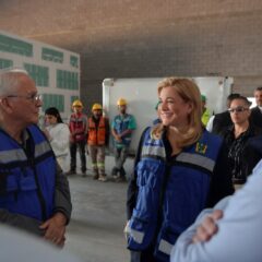 Supervisa Maru Campos avance de la construcción del Centro de Convenciones de Cuauhtémoc.
