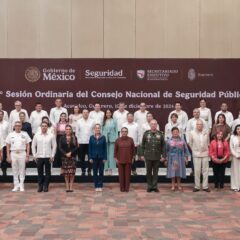 Maru Campos participa en Sesión del Consejo Nacional de Seguridad Pública.