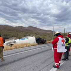 Permanece cierre parcial del tramo Chihuahua-Delicias por derrame de combustible