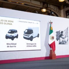 presidenta Claudia Sheinbaum presenta Olinia, primera armadora mexicana de mini vehiculos eléctricos desarrollados en México