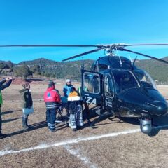 Realiza Estado traslado aeromédico de paciente obstétrica desde el municipio de Ocampo a ciudad Cuauhtémoc.