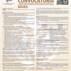 ¡Participa en la convocatoria para la Presidencia de la Comisión Estatal de los Derechos Humanos!
