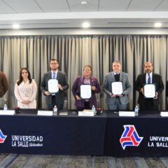 Formalizan convenio de colaboración entre Congreso del Estado y Universidad La Salle.