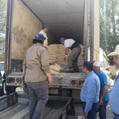 Segunda entrega de maíz molido en Anáhuac