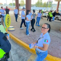 Informa SSPE sobre nueva Ley de Movilidad a través de volanteo