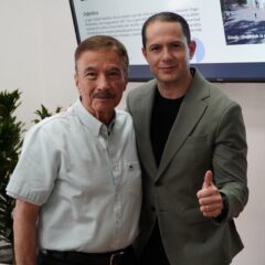 José Luis Villalobos sostiene encuentro con fundador de la URN para fortalecer proyectos educativos y turísticos.