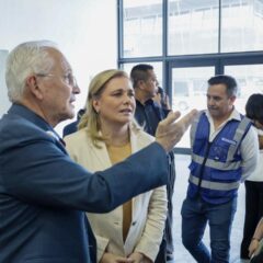 Supervisan Maru Campos y Beto Pérez obra del Centro de Convenciones de Cuauhtémoc
