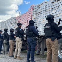 Incauta SSPE más de un millón y medio de pesos en mercancía ilícita durante operativo