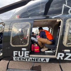 Realiza Gobierno del Estado el traslado aéreo de emergencia de una paciente con problema cardíaco.