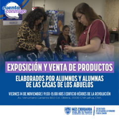 Invita Estado a exposición y venta de productos elaborados por personas mayores de las Casas de los Abuelos.