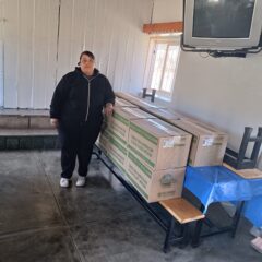 Lleva SPyCI apoyos alimentarios a familias del municipio de Balleza.