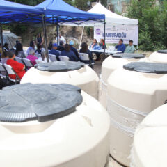 Inauguran JCAS y Municipio de San Francisco del Oro rehabilitación del subcolector Cantaranas.