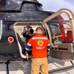 Realiza Gobierno del Estado traslado aéreo de paciente para su atención médica