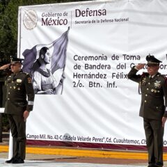 Pedro Hernández Félix asume como comandante interino del 2/o Batallón de Infantería en Cuauhtémoc