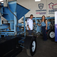 Entrega Coesvi equipo de cómputo y maquinaria al municipio de Cusihuiriachi.