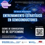 Abre Estado 20 becas para especialización internacional en semiconductores.