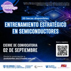 Abre Estado 20 becas para especialización internacional en semiconductores.