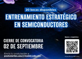 Abre Estado 20 becas para especialización internacional en semiconductores.