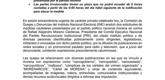 Que ya no le digan Narcopartido ordena INE a Dirigente Nacional del PRI, al partido y a comités estatales