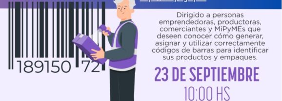 Convoca SIDE a emprendedores a participar en Taller de Código de Barras.