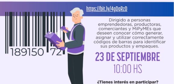 Convoca SIDE a emprendedores a participar en Taller de Código de Barras.