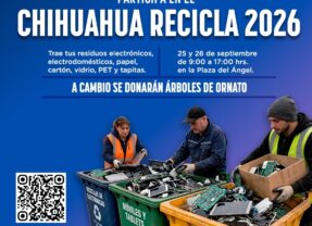 Invitan Desarrollo Urbano y Servicios Públicos Muncipales al Chihuahua Recicla 2026.