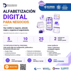 Invita SIDE a dueños de negocios a beneficiarse con capacitación sobre digitalización.