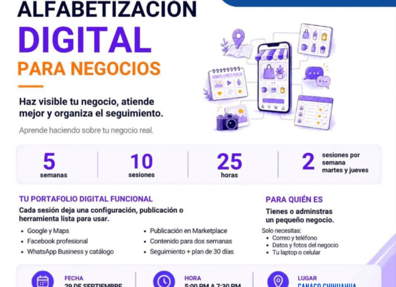 Invita SIDE a dueños de negocios a beneficiarse con capacitación sobre digitalización.