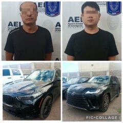 Detiene AEI a dos chinos, traían vehículos con reporte de fraude en Estados Unidos