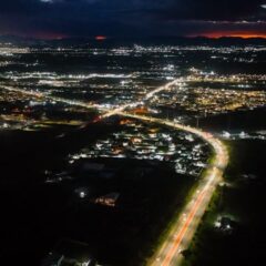 Inauguran proyecto de alumbrado y camellones rumbo a la UACJ.